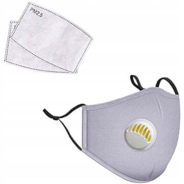 AG303F Sportska maska s 2 filtera PM 2.5 maska s ventilom