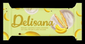 Delisana keksi s bananinim želeom u bijeloj čokoladi 135g
