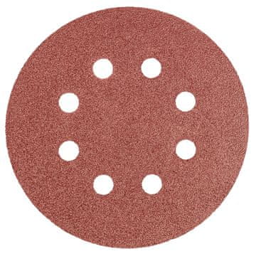 Brusni diskovi s čičkom 125 mm, P80, 5 kom, s 8 rupa