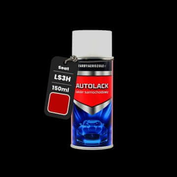 Gotova boja u spreju za sjedala LS3H od 150 ml, crvena emocion
