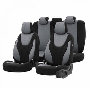 AMIO Set navlaka za autosjedalice OTOM RUBY 1202 SIVA/CRNA 3-ZIP