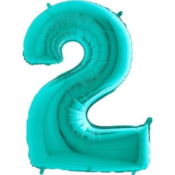 Grabo Folija balon Tiffany broj 2, boje mente - 102 cm
