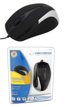 Esperanza Esperanza SIRIUS EM102S optički miš s kabelom, USB, srebrna