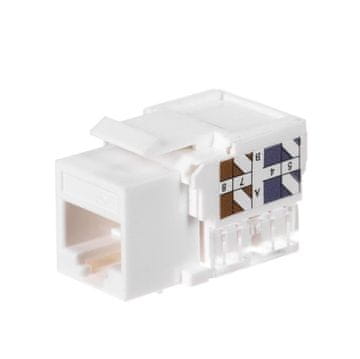 Modul keystone Jack RJ45 UTP kat. 5e s stezaljkom, bijeli Netrack