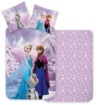 BrandMac Pamučna posteljina 100x135 KRAINA LODU FROZEN Ana i Elza