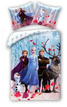 Halantex Pamučna posteljina 140x200 Kraina Lodu Frozen Elsa i Anna