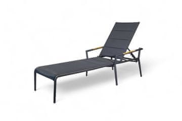 Ležaljka za vrt petra 200x75x200 zumm antracitna aluminij homms