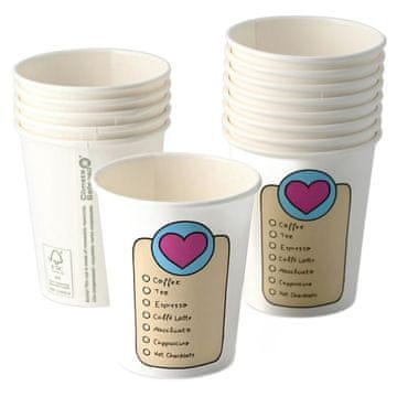 BH Disperzija papirnatih čaša "Coffeelove" 250ml 50 kom
