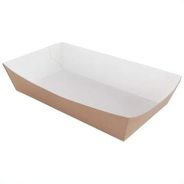 Duboka posuda za kraft papir 15 x 8,5 x 3,5 cm 100 kom.