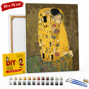 Slika za slikanje po brojevima s okvirom Pocałunek Gustav Klimt 50x70 cm