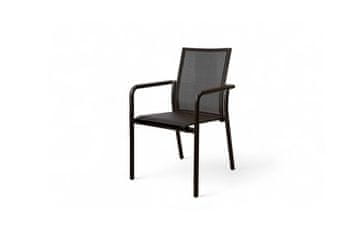 Krzesło ogrodowe soller 65x55x88 zumm antracitno aluminij homms