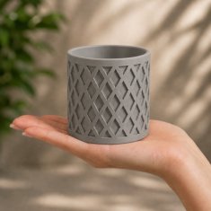 Mi Siva saksija s geometrijskim biljnim pokrovom