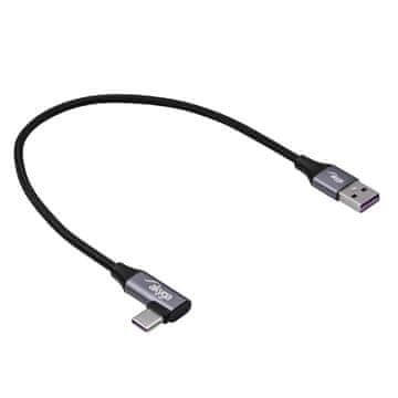 Akyga USB tip C / USB-A kutni kabel 30 cm AK-USB-58 60W pleteni