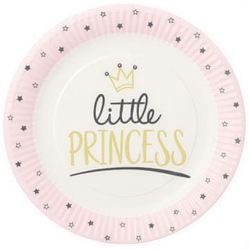 Papstar Okrugli papirnati tanjur "Mala princeza" 23 cm 10 kom.