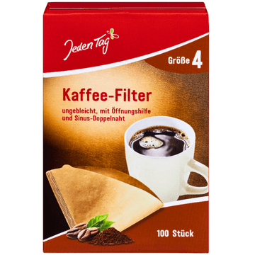Jeden Tag Jedan dan filteri za kavu, veličina 4, 100 kom.