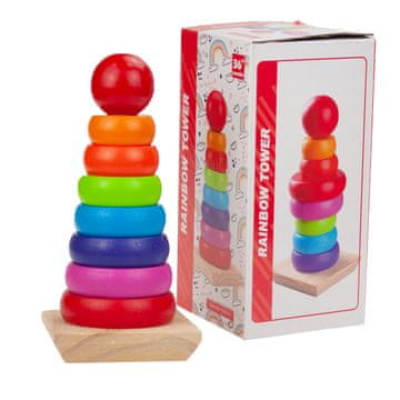 TG50038 Montessori piramidalni sortirni toranj od drvenih blokova