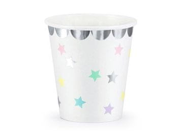PartyDeco Čaše Jednorog - Zvijezde, 180 ml (1 pakiranje / 6 kom.)