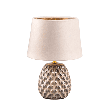 Bež keramička stolna lampa s E14 abažurom Ariana RL