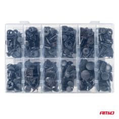 AMIO Set srednjih auto kopči i iglica 240 kom -04737