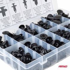 AMIO Set srednjih auto kopči i iglica 240 kom -04737