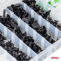 AMIO Set srednjih auto kopči i iglica 290 kom -04742