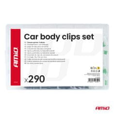 AMIO Set srednjih auto kopči i iglica 290 kom -04742