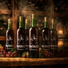 BE 10x Boce vina s tiskom, domaće vino, zelena boca vina, 0,75l
