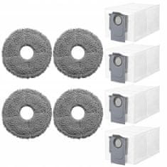 Vrećice i krpe za Roborock Q Revo / Q Revo Pro / S / Curv / Saros 10R - 8 kom.