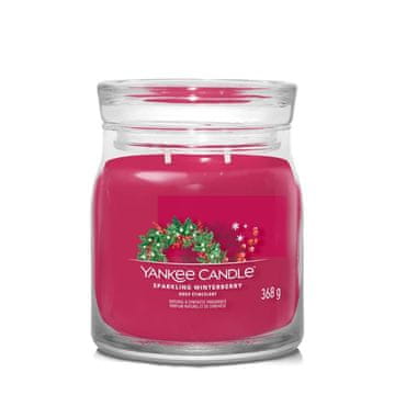 Yankee Candle Pjenušava zimska bobica - Signature - Srednja svijeća s dva fitilja
