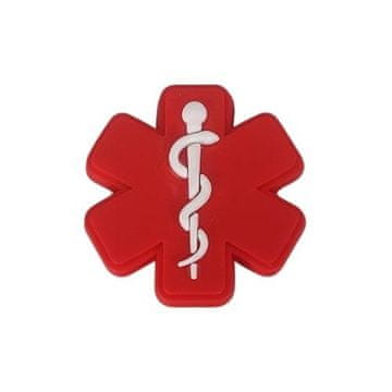 Gumena oznaka za crocs, amblem, našivka, medicinski Eskulap 41-34 OS