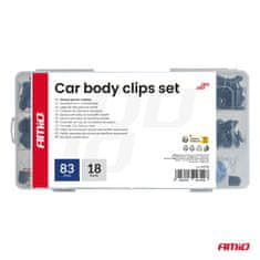 AMIO Mali set auto kopči i iglica s alatima 83+18 kom. -04740