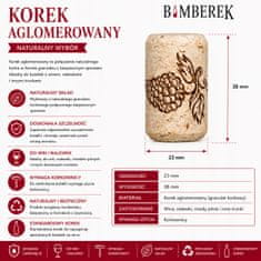 BE 100x Aglomerirani čepovi za vino 23x38 čepova za boce likera