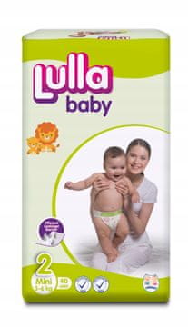Lulla Baby pelene za jednokratnu upotrebu Mini veličina 2, 40 kom EKO PAKIRANJE