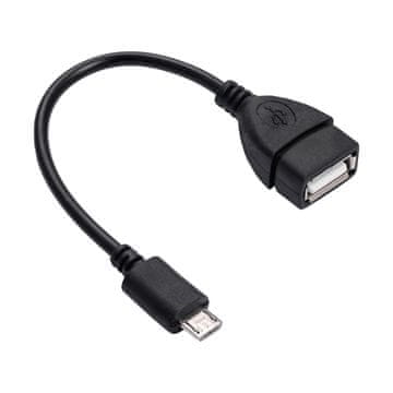Akyga AK-AD-09 adapter s micro USB B (muški) / USB A (ženski) OTG kabelom 15 cm