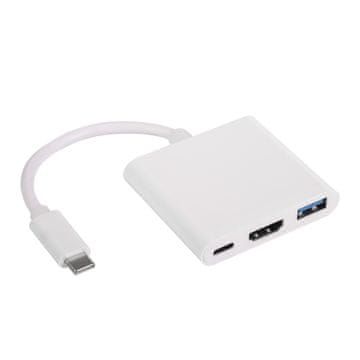 Akyga Hub USB C - USB C HDMI USB A 3.0 AK-AD-57 razdjelnik za MacBook USB USB stick