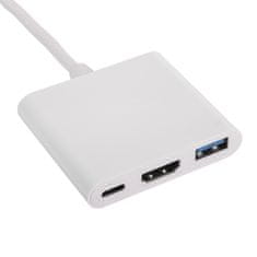 Akyga Hub USB C - USB C HDMI USB A 3.0 AK-AD-57 razdjelnik za MacBook USB USB stick