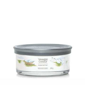 Yankee Candle Clean Cotton - Signature - staklena svijeća s 5 fitilja - novo 2022