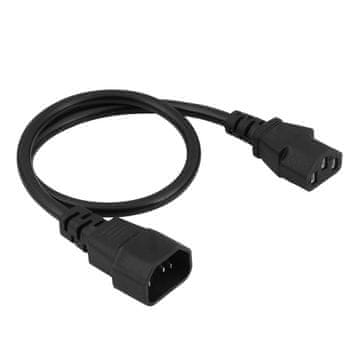 Akyga IEC C13 / C14 kabel za napajanje AK-PC-14A produžni kabel za UPS pisač 0,5 m