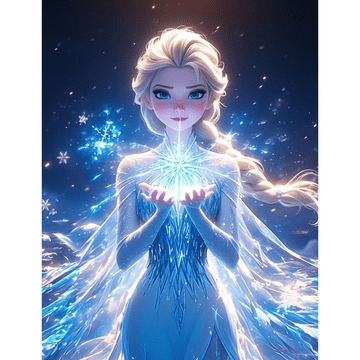 Slikaj po brojevima Disney Frozen Elsa 40x50 cm