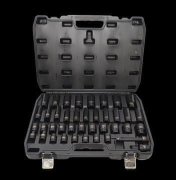 AWTOOLS SET UDARNIH NASADNIH KLJUČEVA 1/2" 40 KOM. KRATKI I DUGI CRNOG REDJA