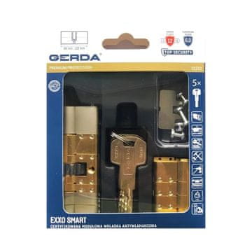 Gerda Exxo pametni modularni uložak, satenski nikal M Z61/61 sa zupčanicima - MP WK M56140