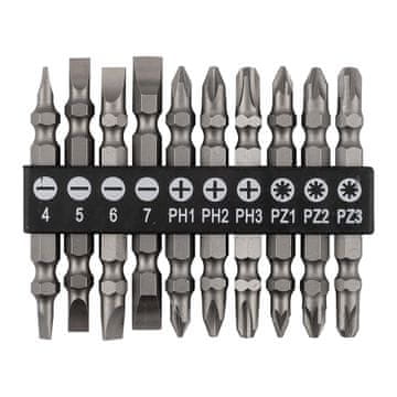 Set dvostranih bitova SL4/5/6/7, PH1/2/3, PZ1/2/3 x 65 mm, 10 kom.