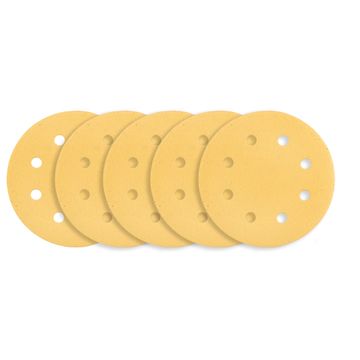 Brusni papir s čičkom 180 mm, K120, 5 kom., s 8 rupa za brusilicu 59G263