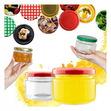 BE 20x staklenih tegli 265 ml za med, pekmez, deserte, svijeće, vjenčanje
