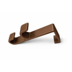 Mi Smeđa vješalica za vrata, širine 4,5 cm, bez bušenja, set od 3 komada