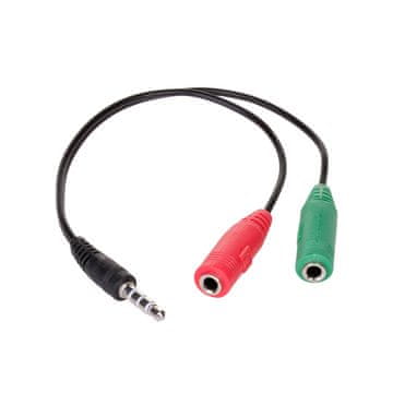 Akyga AK-AV-08 Mini Jack kabel Audio kabel Slušalice Mikrofon Stereo AUX 15 cm