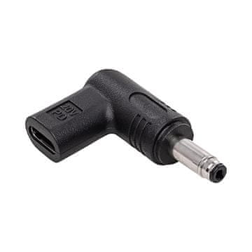 Akyga USB-C / 4.8x1.7 mm adapter za HP ASUS AK-ND-C17 Power Delivery 100W prijenosno računalo