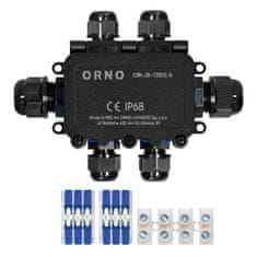 Orno Razvodna kutija IP68, 0,5-6,0 mm2, 2 duljine M20, 4 duljine M16 - ON-13815/6