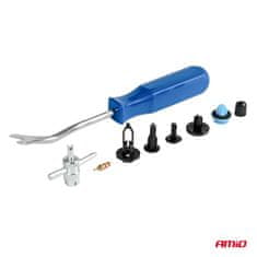 AMIO Mali set auto kopči i iglica s alatima 148 kom -04741