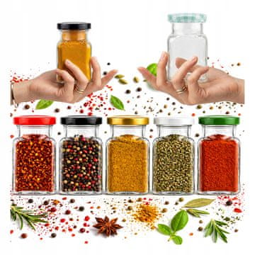 BE 20x staklenih tegli 150 ml začina, pekmeza, meda, vjenčanja + poklopac fi 53